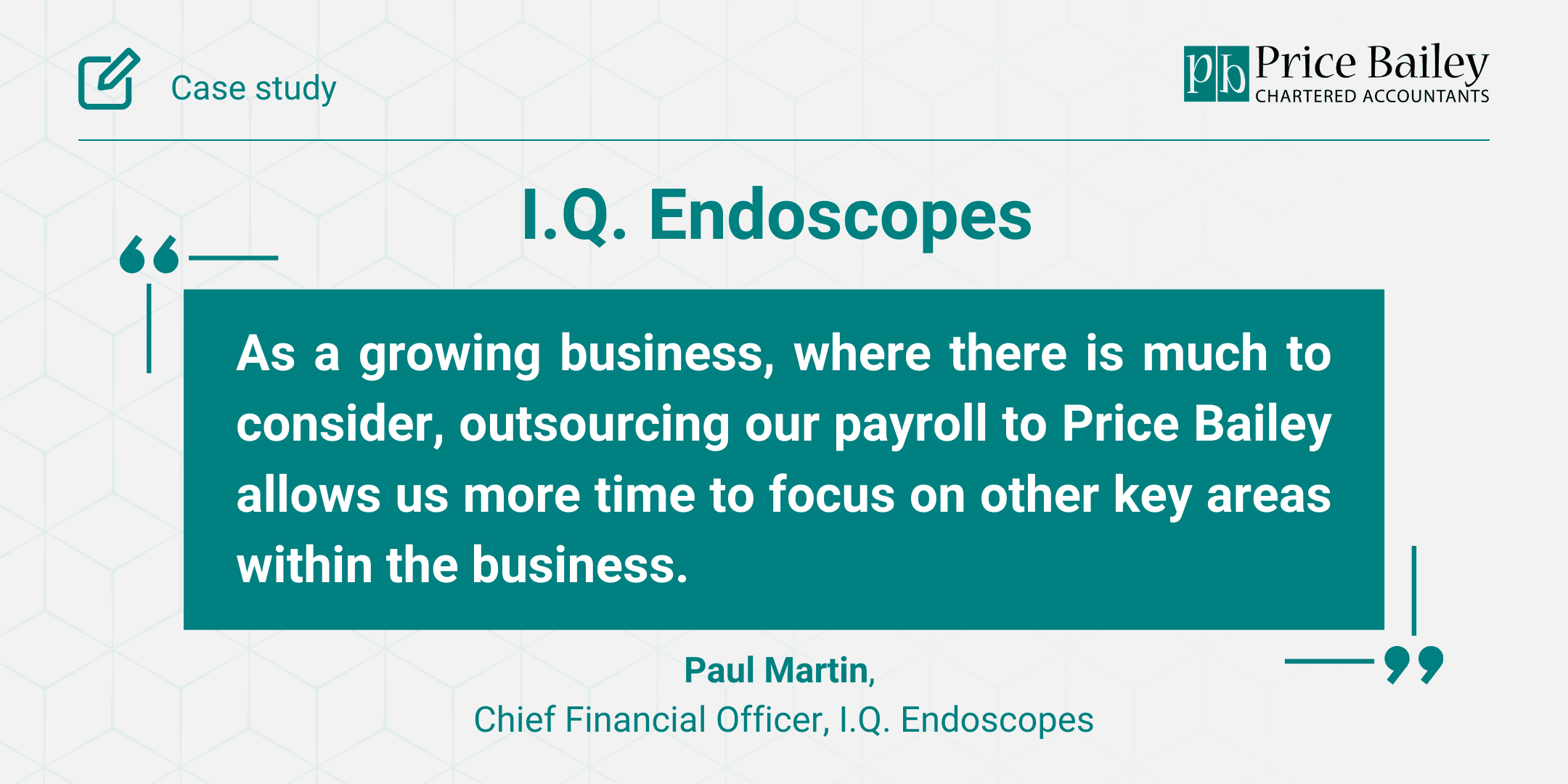 I.Q. Endoscopes Case study Price Bailey