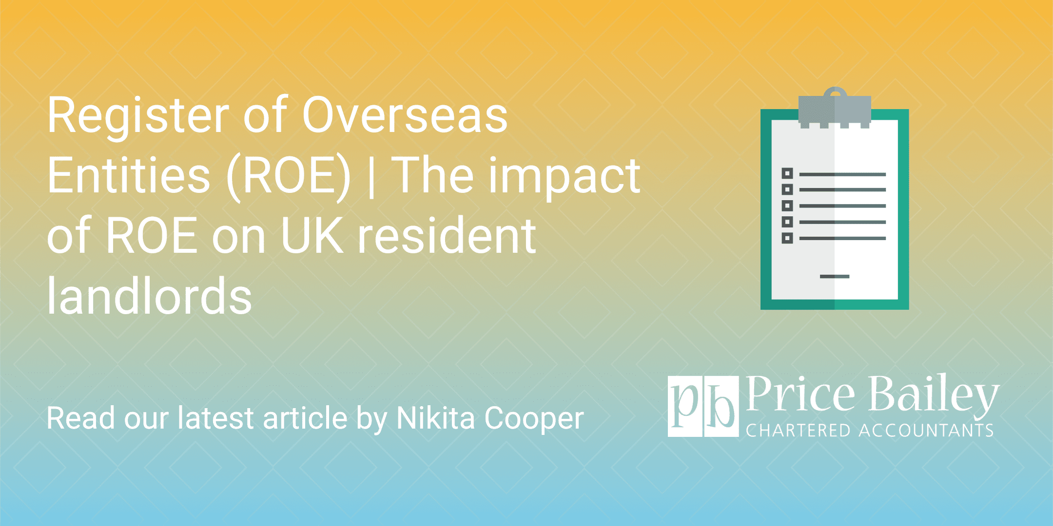 Register of Overseas Entities (ROE) The impact of ROE on UK resident