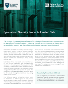 Specialized Security Products sale deal flyer