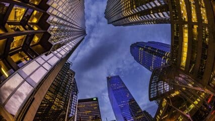 Evening in Toronto downtown.