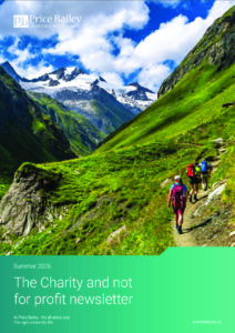 Charity and Not for Profit Newsletter Summer 2026 - Front cover