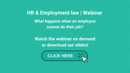 HR & Employment law update Free webinar 2023 what happens when an employee cannot do their job