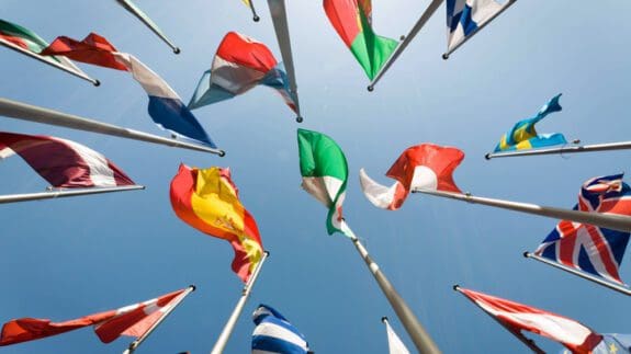Photo of international flags