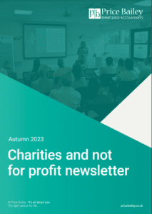 Charities autumn newsletter 2023 front image