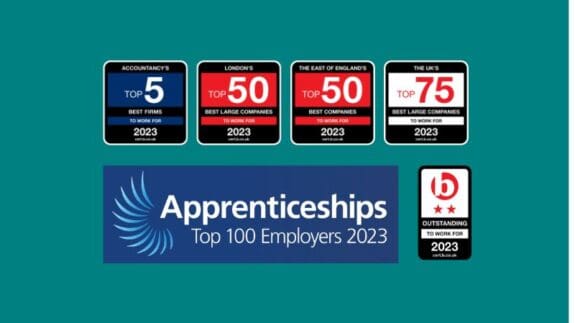 Price Bailey recognised as a Top 5 employer in the accountancy sector