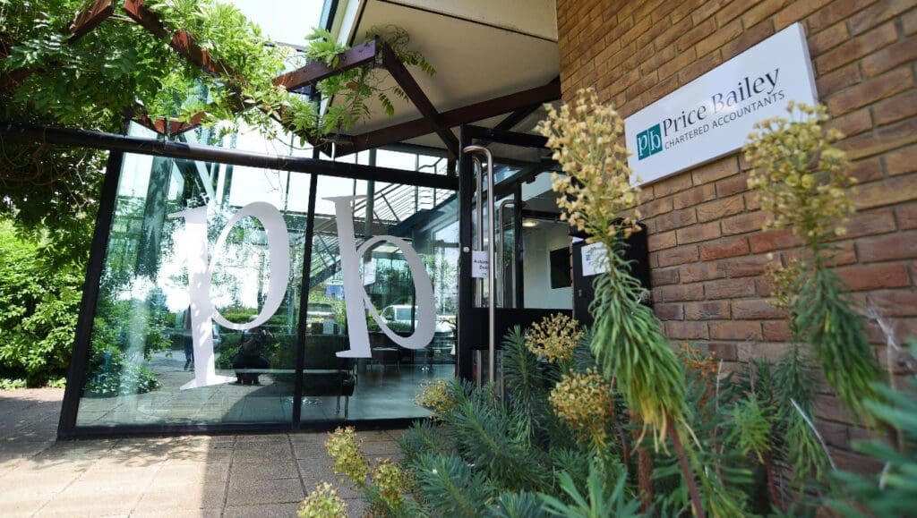 Entrance to the Price Bailey Norwich office