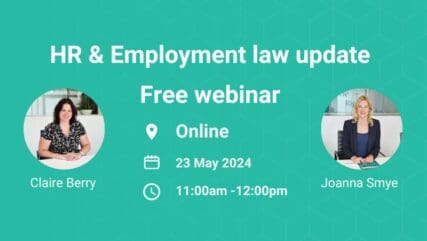 Featured image for our HR & Employment law 2024 update webinar