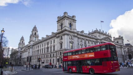 HMRC, Her Majesty Revenue and Customs building, Parliament Square, London, England, February 12, 2018.
