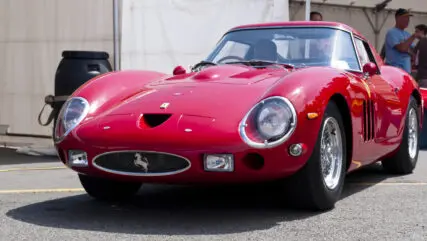A red Ferrari 250 GTO