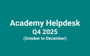 Academy Helpdesk reviews Q4 2025