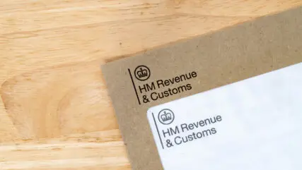 Brown UK HMRC tax envelope