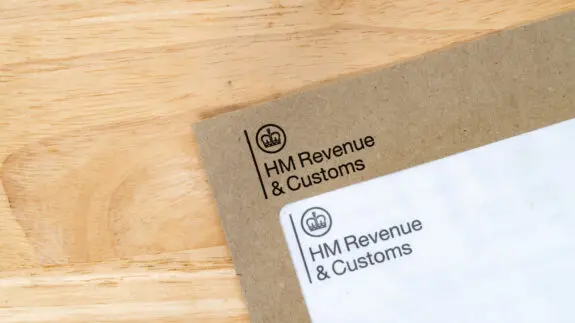 Brown UK HMRC tax envelope